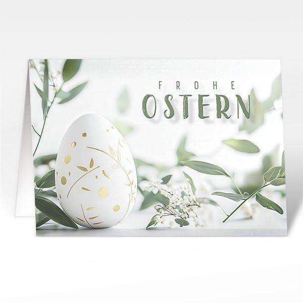 Osterkarten "Osterei im Grünen"