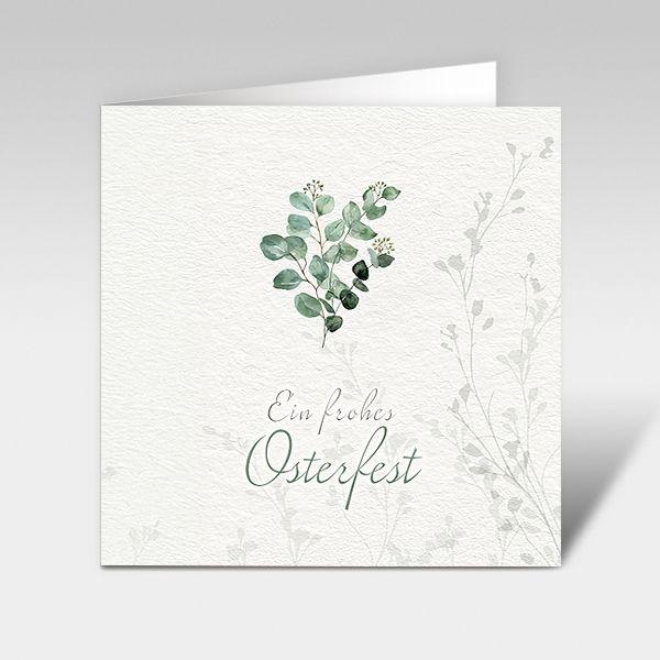 Osterkarte "Eukalyptus"