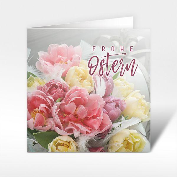 Osterkarten "Bunter Osterstrauss"