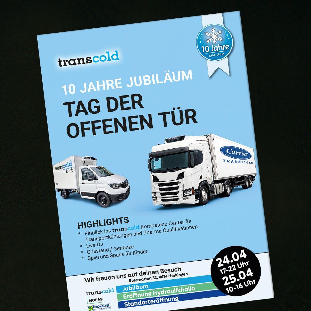 Flyer A5 hoch, "Jubiläum & Tag der offenen Tür"