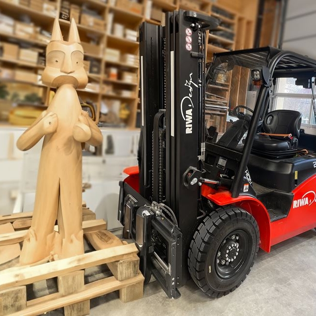 Beschriftung Gabelstapler