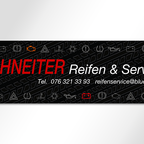 Firmenschild im Grossformat in Aluminium gefertigt