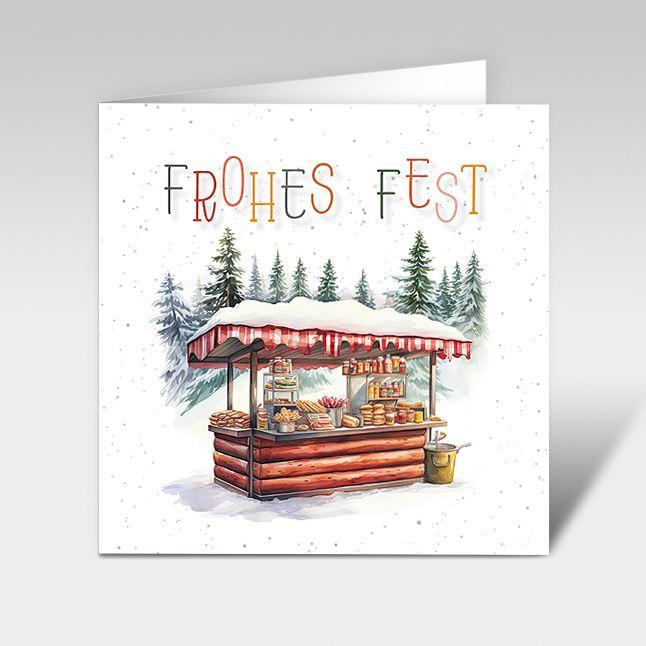 Weihnachtskarten "Feines vom Weihnachtsmarkt"